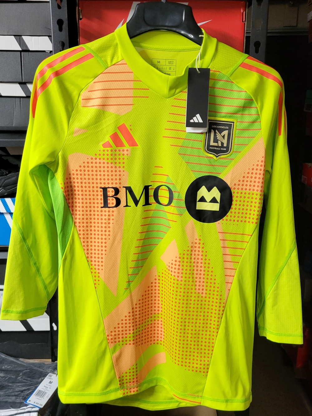 *NEW* Adidas LAFC 2024 Goalkeeper Jersey Neon Yellow Orange Size Medium with Tag